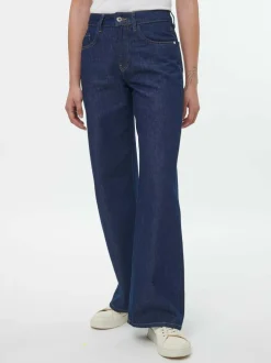 Jeans weites Bein, 100% Bio-Baumwolle, 36 dark denim, 38, GOTS