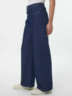 Jeans weites Bein, 100% Bio-Baumwolle, 36 dark denim, 38, GOTS