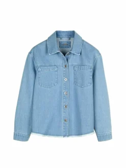 Jeansjacke aus Bio-Baumwolle, 34 light blue denim, 38, GOTS