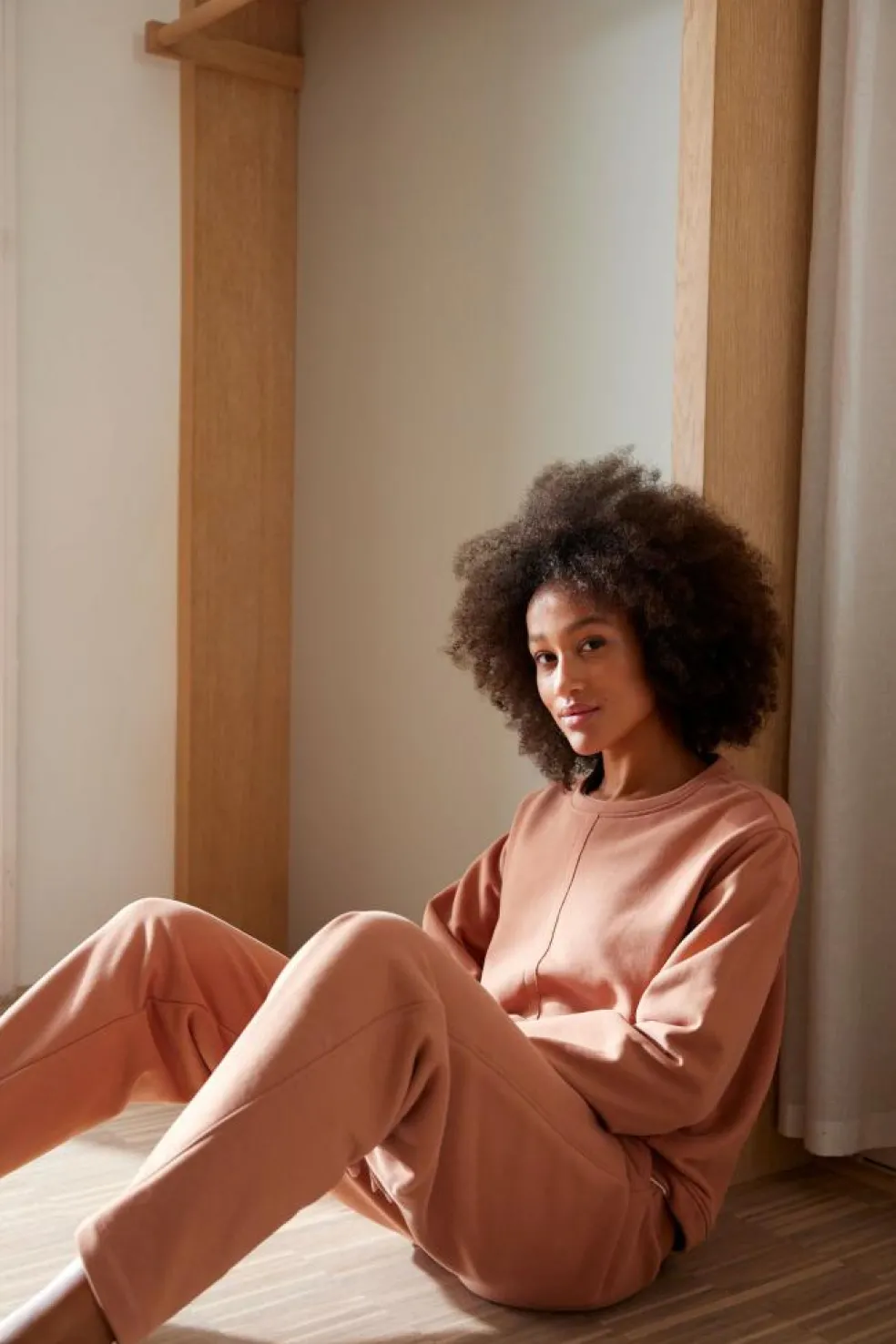 Jogginghose aus Bio-Baumwolle, 61 sienna, 38, GOTS