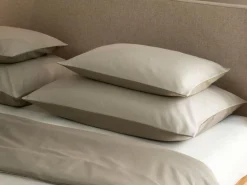 Kissenüberzug ILVA, oliv/salbei, 40 x 60 cm, 100 % Baumwolle, Flanell, GOTS