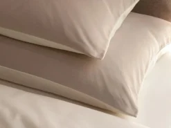 Kissenüberzug ILVA, sand/natur, 40 x 60 cm, 100 % Baumwolle, Flanell, GOTS