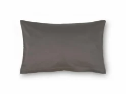 Kissenüberzug JESPER, rauch/greige, 80 x 80 cm, 100 % Baumwolle, Satin, GOTS