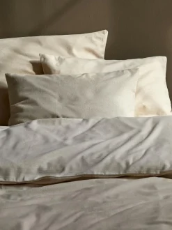 Kissenüberzug MELBA, natur, 60 x 80 cm, 100 % Baumwolle, Edelflanell, GOTS