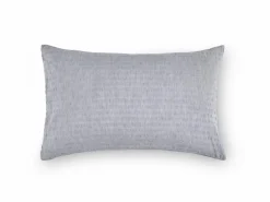 Kissenüberzug ORLANDO, blaugrau, 40 x 60 cm, 60 % Leinen/40 % Baumwolle, Seersucker, GOTS