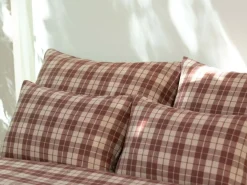 Kissenüberzug SANDRO, port, 40 x 60 cm, 100 % Baumwolle, GOTS