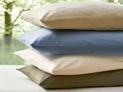 Kissenüberzug SARAH, blau, 40 x 60 cm, 100 % Baumwolle, Jersey, GOTS