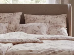 Kissenüberzug SONDRA, nougat, 40 x 60 cm, 100 % Baumwolle, Satin, GOTS