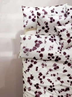 Kissenüberzug TATIANA, pflaume, 40 x 60 cm, 100 % Baumwolle, Satin, GOTS