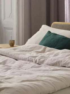 Kissenüberzug VIVIEN, porzellan, 40 x 60 cm, 100 % Baumwolle, Musselin, GOTS