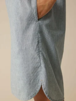 Kleid aus Bio-Baumwolle, 74 streif blau-weiss, 40, GOTS