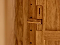 Kleiderschrank Tenso 4-türig, Wollstoff Tano Natur (79), Buche