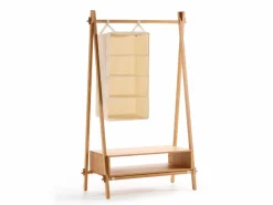 Kleiderständer Jukai Pur, mit Box und Hängefächer, Buche