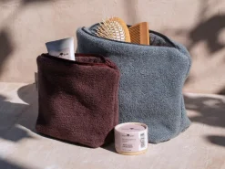 Kosmetiktasche ANEA mini, pflaume, 20 x 6 x 13 cm, 100 % Baumwolle, GOTS