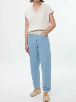 Kurzarmpullover aus Bio-Baumwolle, 14 natur melange, S, GOTS