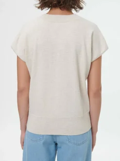 Kurzarmpullover aus Bio-Baumwolle, 14 natur melange, S, GOTS