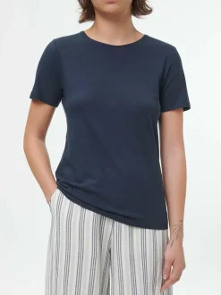 Kurzarmshirt aus Bio Baumwolle, 38 navy, 38, GOTS