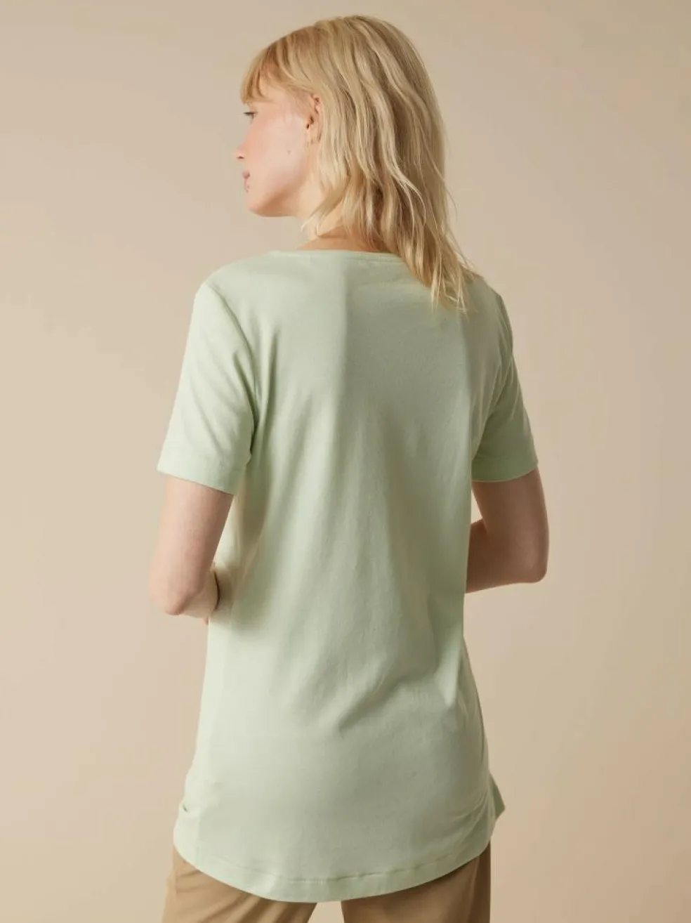 Kurzarmshirt aus Bio Baumwolle, 45 jade, 36, GOTS