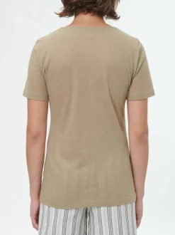 Kurzarmshirt aus Bio Baumwolle, 46 light khaki, 38, GOTS