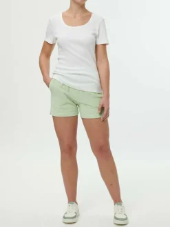 Kurzarmshirt aus Bio-Baumwolle, 11 weiss, S, GOTS