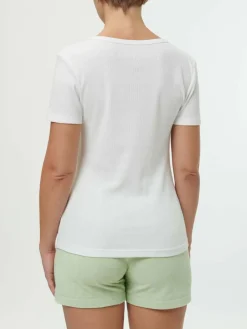 Kurzarmshirt aus Bio-Baumwolle, 11 weiss, S, GOTS