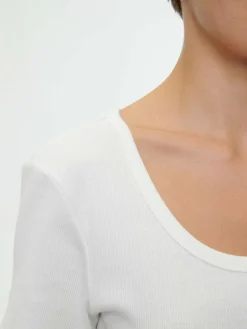 Kurzarmshirt aus Bio-Baumwolle, 11 weiss, S, GOTS