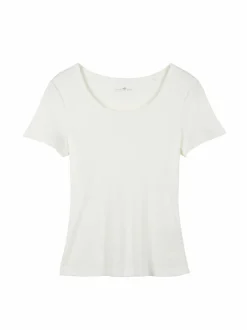 Kurzarmshirt aus Bio-Baumwolle, 11 weiss, S, GOTS