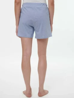 Kurze Schlafhose aus Bio-Baumwolle, 89 meerblau-weiss ringel, XS, GOTS