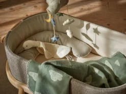 Lagerungs- und Begrenzungskissen, Jesper sand/natur, 40 x 50 cm, Bezug: 100 % Baumwolle, Füllung: 100 % Naturlatex, GOTS