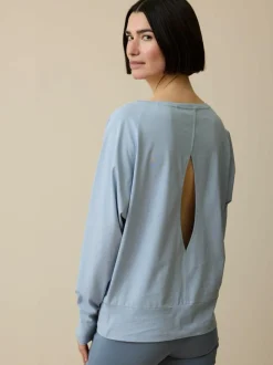 Langarmshirt aus Bio Baumwolle, 28 kornblume, S, GOTS