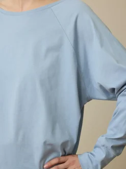 Langarmshirt aus Bio Baumwolle, 28 kornblume, S, GOTS