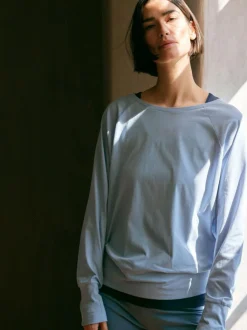 Langarmshirt aus Bio Baumwolle, 28 kornblume, S, GOTS