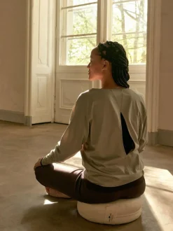 Langarmshirt aus Bio Baumwolle, 46 light khaki, S, GOTS