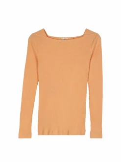 Langarmshirt aus Bio Baumwolle, 25 peach, S, GOTS