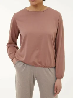 Langarmshirt aus Bio Baumwolle, 71 cappuccino, S, GOTS