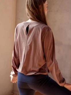 Langarmshirt aus Bio Baumwolle, 71 cappuccino, S, GOTS