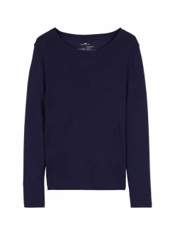 Langarmshirt aus Bio Wolle, 39 royalblau, S, GOTS