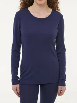 Langarmshirt aus Bio Wolle, 39 royalblau, S, GOTS