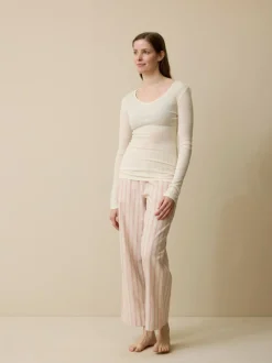 Langarmshirt aus Bio Wolle, 13 natur, L, GOTS