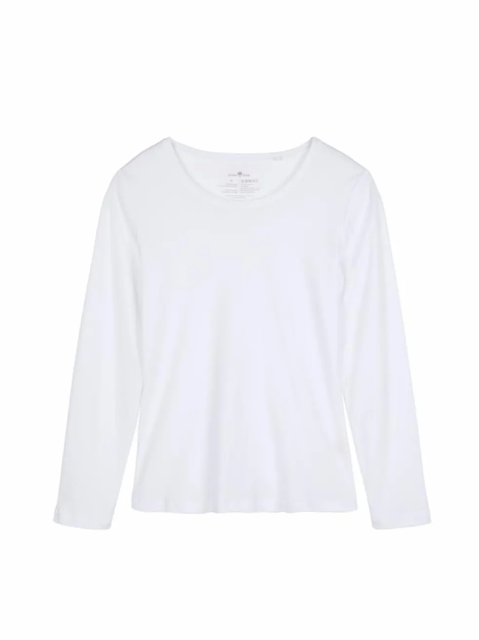 Langarmshirt aus Bio-Baumwolle, 11 weiss, 38, GOTS