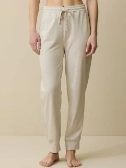 Lange Schlafhose aus Bio-Baumwolle, 14 natur melange, S, GOTS