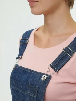 Latzhose aus Bio-Baumwolle, 36 dark denim, 38, GOTS