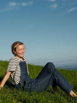 Latzhose aus Bio-Baumwolle, 36 dark denim, 38, GOTS