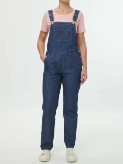 Latzhose aus Bio-Baumwolle, 36 dark denim, 36, GOTS