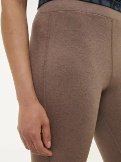 Legging aus Bio Baumwolle, 62 walnuss melange, 38, GOTS