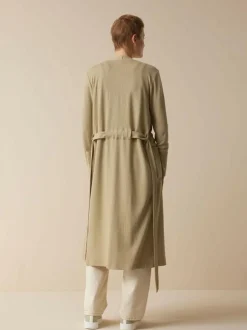 Mantel aus Bio-Baumwolle und Leinen, 46 light khaki, S, GOTS