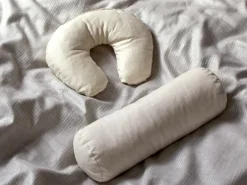 Nackenrolle gefüllt mit Naturlatexflocken, 15 x 40 cm