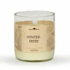 Natürliche Rapswachskerze WINTERREISE im rezyklierten Glas, Baumwolldocht, 325 ml, H 9,5 cm, ø 8,5 cm