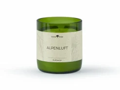 Natürliche Rapswachskerze ALPENLUFT im rezyklierten Glas, Baumwolldocht, 325 ml, H 9,5 cm, ø 8,5 cm