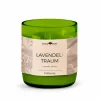 Natürliche Rapswachskerze LAVENDELTRAUM im rezyklierten Glas, Baumwolldocht, 325 ml, H 9,5 cm, ø 8,5 cm